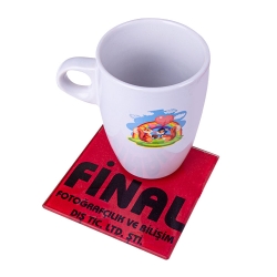 Süblimasyon Kare Kristal Cam Bardak Altlığı - 4'lü Paket - NobbyStar (1)