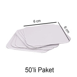Süblimasyon Kare Magnet 6x6cm - 50'li Paket - NobbyStar