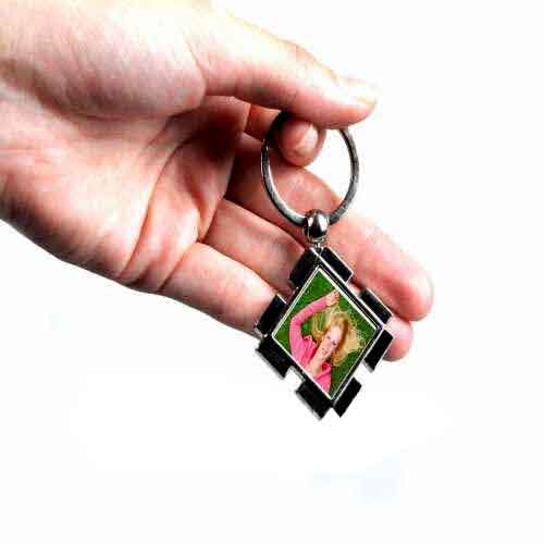 Süblimasyon Kare Puzzle Metal Anahtarlık - 3