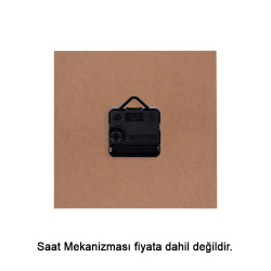 Süblimasyon Kare Saat Ahşabı - 6