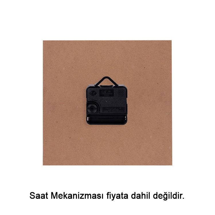 Süblimasyon Kare Saat Ahşabı - 6