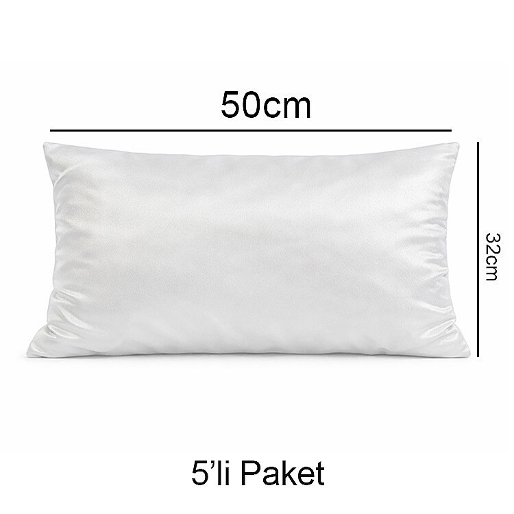 Süblimasyon Kare ve Dikdörtgen Saten Yastık Kılıfları - 5'li Paket - 6