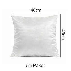 Süblimasyon Kare ve Dikdörtgen Saten Yastık Kılıfları - 5'li Paket - 7
