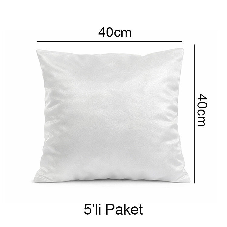 Süblimasyon Kare ve Dikdörtgen Saten Yastık Kılıfları - 5'li Paket - 7