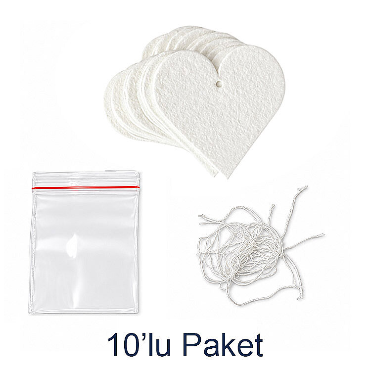 Süblimasyon Keçe Kağıdı Kalpli - 10'lu Paket - 1