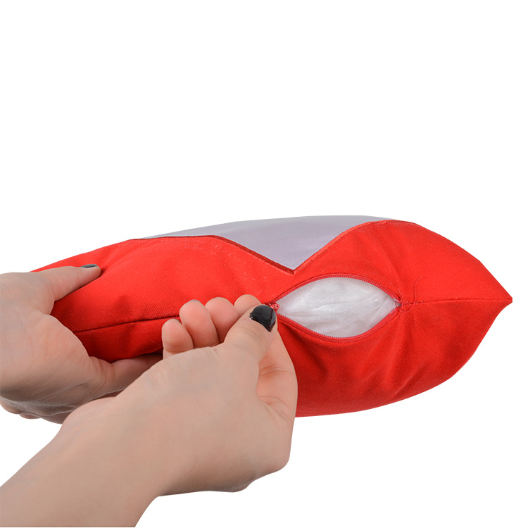 Süblimasyon Kırmızı Kalpli Yastık Kılıfı - 3’lü Paket - 4