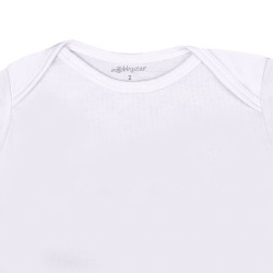 Süblimasyon Kısa Kol Beyaz Bebek Zıbın - 2'li Paket - 4