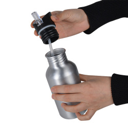 Süblimasyon Kopçalı Pipetli Matara - 600ml - 2