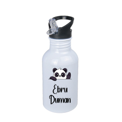 Süblimasyon Kopçalı Pipetli Matara - 600ml - 9