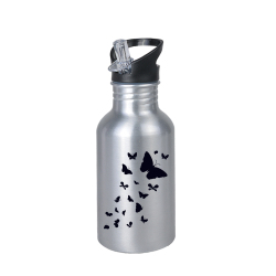 Süblimasyon Kopçalı Pipetli Matara - 600ml - 7