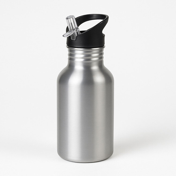 Süblimasyon Kopçalı Pipetli Matara - 600ml - 11