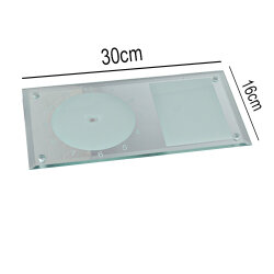 Süblimasyon Kristal Saat Camı - 16x30cm - 4