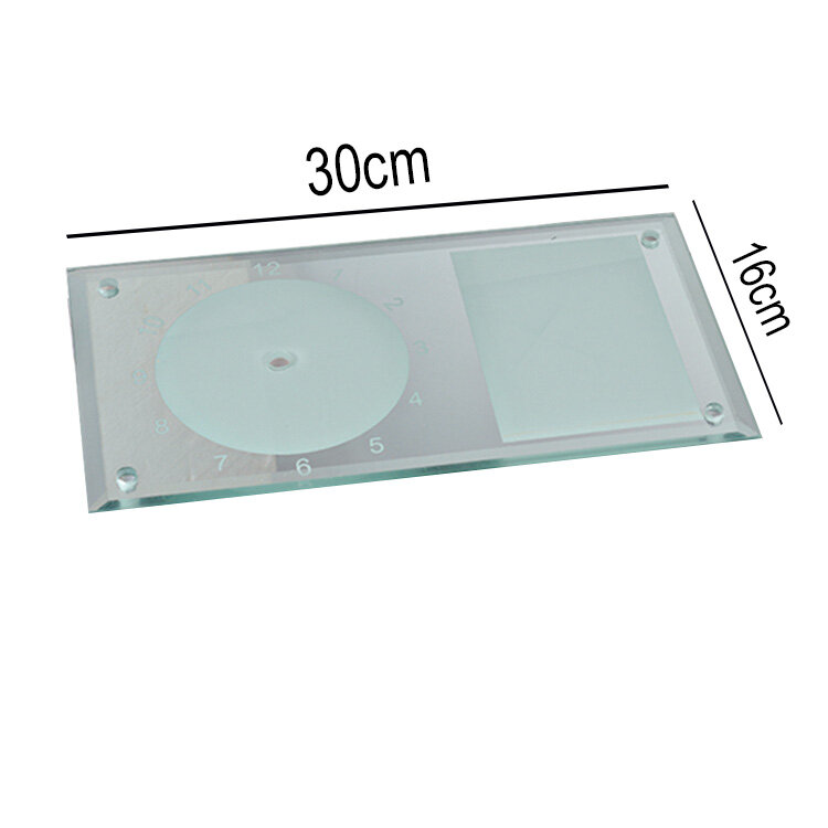 Süblimasyon Kristal Saat Camı - 16x30cm - 4
