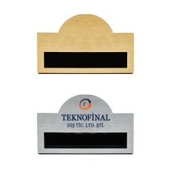 Süblimasyon Kubbeli Metal Yaka İsimliği - 10'lu Paket - 3