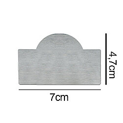 Süblimasyon Kubbeli Metal Yaka İsimliği - 10'lu Paket - 4