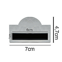 Süblimasyon Kubbeli Sürgülü Metal Yaka İsimliği - 10'lu Paket - 3