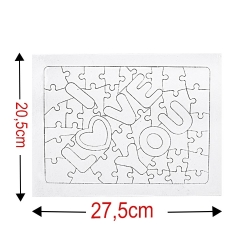 Süblimasyon Love Puzzle A4 - 48 Parça - 5