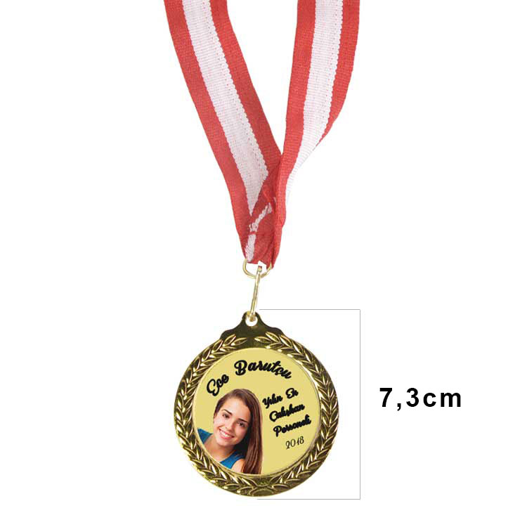 Süblimasyon 7,3cm Zeytindalı Madalyon