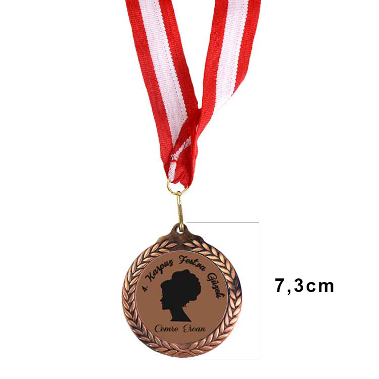 Süblimasyon 7,3cm Zeytindalı Madalyon