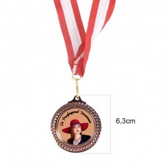 Süblimasyon 6,3cm. Klasik Madalyon - 3