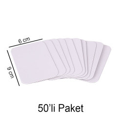 Süblimasyon Magnet 6x9cm - 50'li Paket - 1