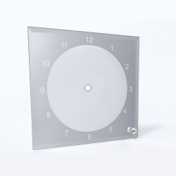 Süblimasyon Masaüstü Kare Saat Camı - 20x20cm - NobbyStar