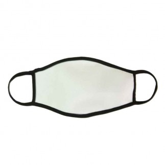 Sublimasyon Siyah Biyeli Yıkanabilir Maske - Çocuk Ve Yetişkin - 2