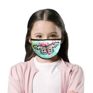 Sublimasyon Siyah Biyeli Yıkanabilir Maske - Çocuk Ve Yetişkin - 3