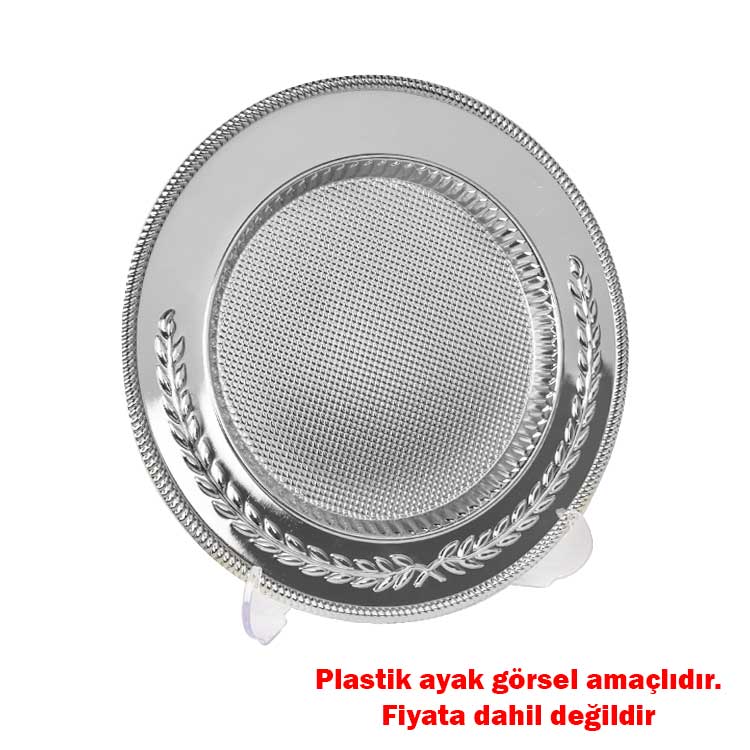 Süblimasyon Metal Gümüş Plaket Tabak - 25cm - 2