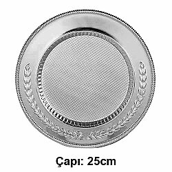 Süblimasyon Metal Gümüş Plaket Tabak - 25cm - NobbyStar