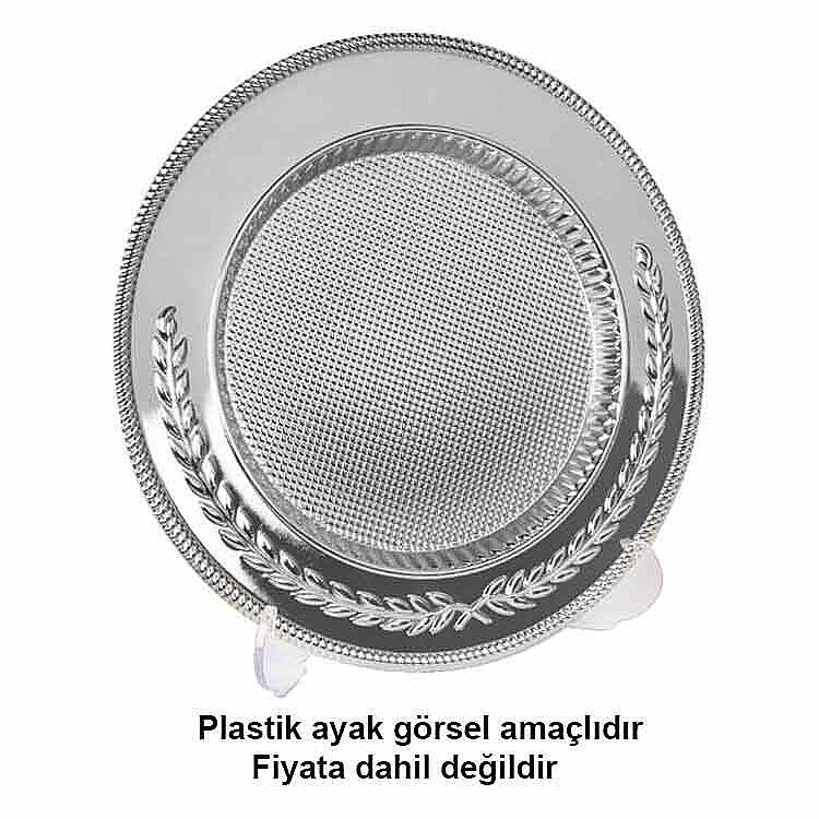 Süblimasyon Metal Gümüş Plaket Tabak - 25cm - 2