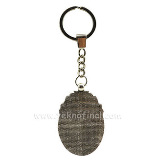 Sublimasyon Metal Oval Anahtarlık - 3