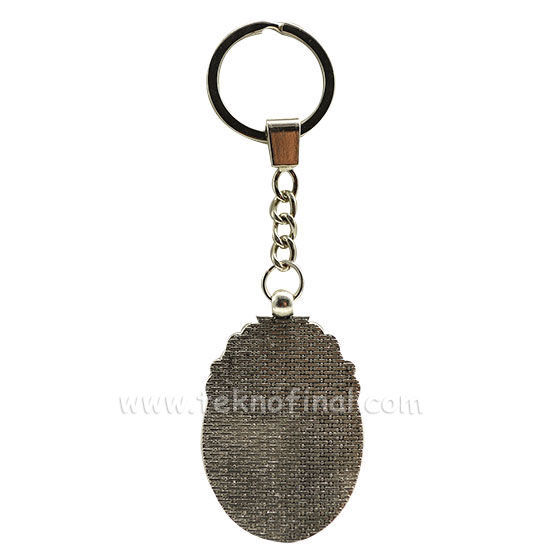 Sublimasyon Metal Oval Anahtarlık