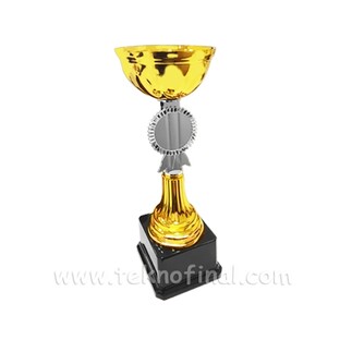 Süblimasyon Ödül Kupası Gold - Altın Renk - 26,5cm - Thumbnail
