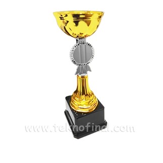 Sublimasyon Ödül Kupası Gold - Altın Renk - 29Cm - Thumbnail