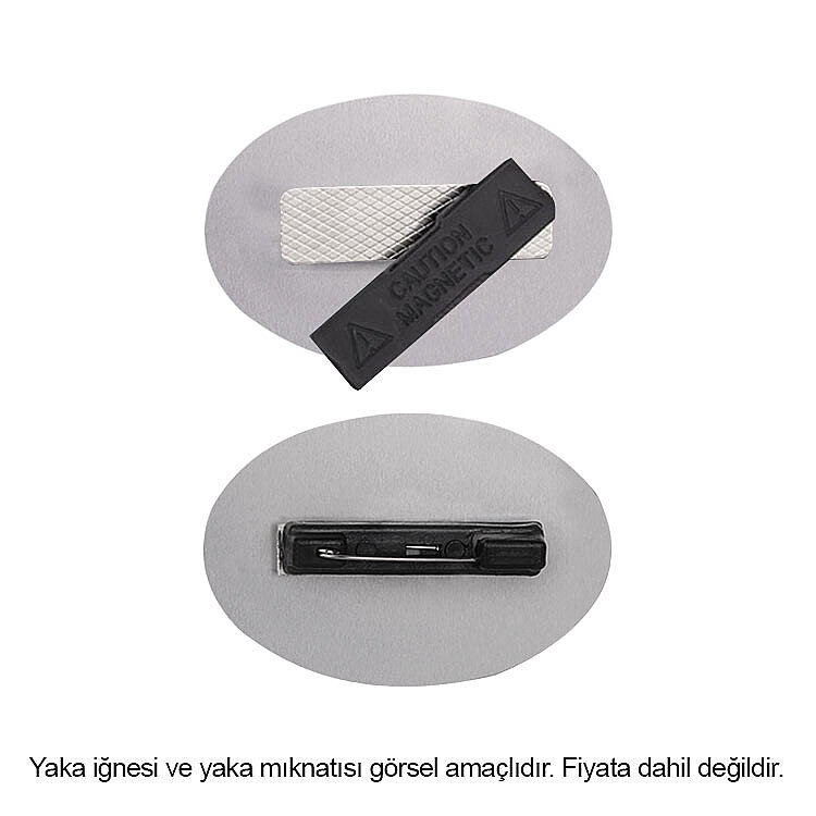 Süblimasyon Oval Metal Yaka İsimliği - 10'lu Paket - 3