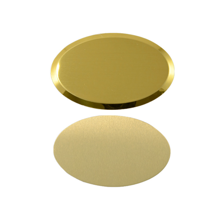 Süblimasyon Oval Metal Yaka İsimliği - 4