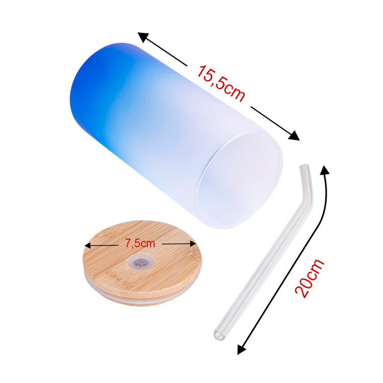 Süblimasyon Pipetli Cam Suluk - 4