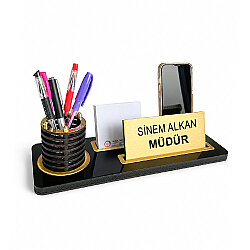 Süblimasyon Platinum Pleksiglas Masa İsimliği - 3