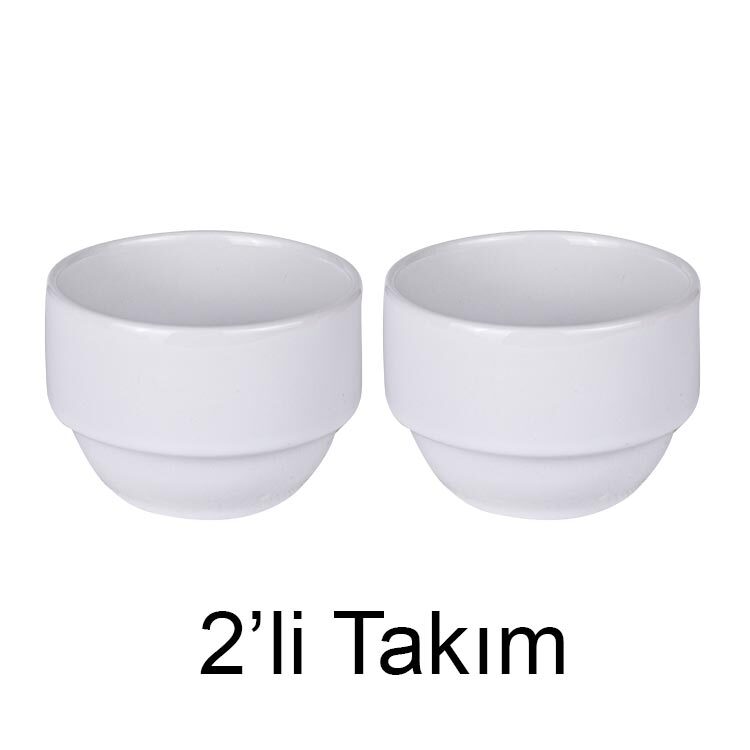 Süblimasyon Porselen Beyaz Derin Kase - 2'li Paket - 1