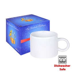 Süblimasyon Porselen Beyaz Motto Fincan - Kutulu - NobbyStar