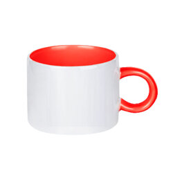 Süblimasyon Porselen Kırmızı Motto Fincan - Koli - 3