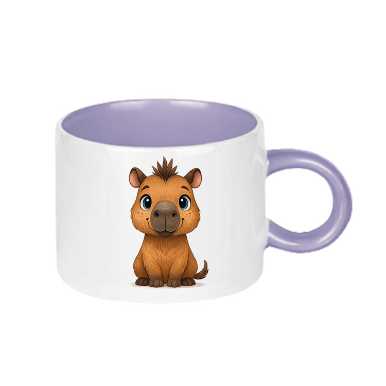 Süblimasyon Porselen Lila Motto Fincan - Koli - 2