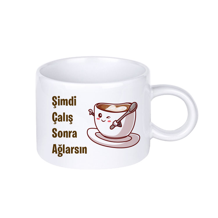 Süblimasyon Porselen Motto Fincan - Kutulu - 2