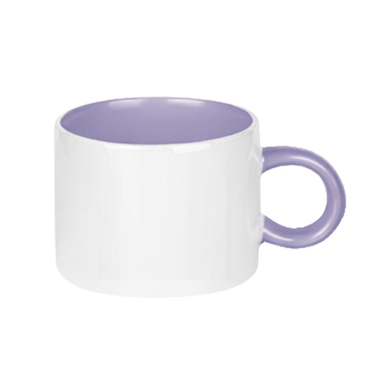 Süblimasyon Porselen Lila Motto Fincan - Kutulu - 3