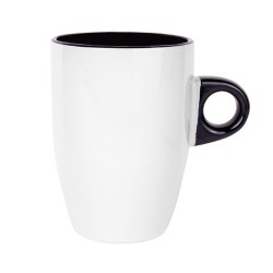 Süblimasyon Porselen Siyah Latte Kupa Bardak - 4