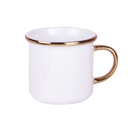 Süblimasyon Porselen Altın Yaldızlı Enamel Kupa Bardak - Kutulu - 3