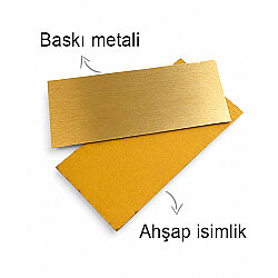 Süblimasyon Premium Ahşap Masa İsimliği - 3