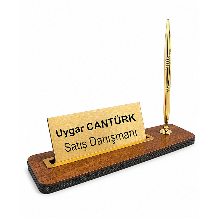 Süblimasyon Premium Ahşap Masa İsimliği - 2