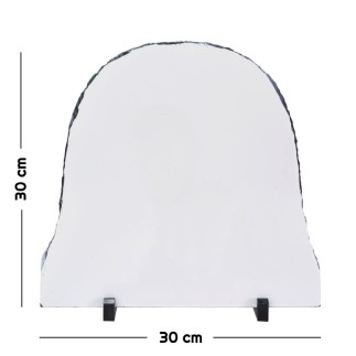 NobbyStar Hediye - Süblimasyon Oval Doğal Taş çerçeve - 30x30cm (1)